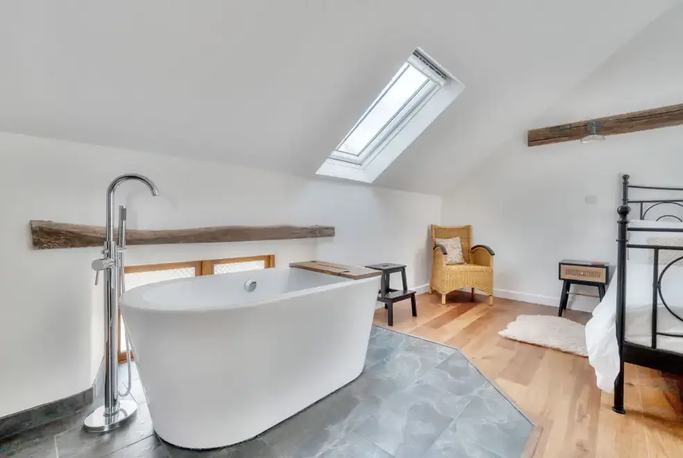Ensuite bathroom at Exmoor Barn