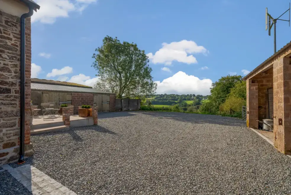 Countryside views at Exmoor Barn