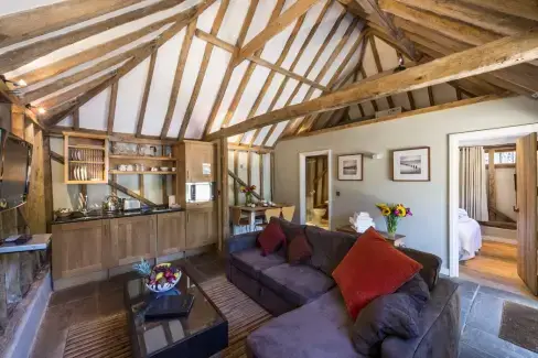 Open plan living area at Fair Oak Farm - Your Country Estate, East Sussex