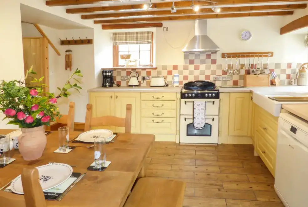 Farmhouse style kitchen at Fell View Cottage
