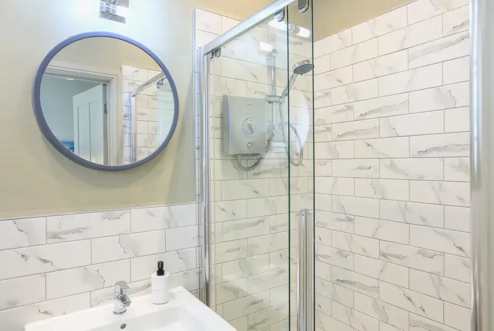 Shower room at Ferrystone