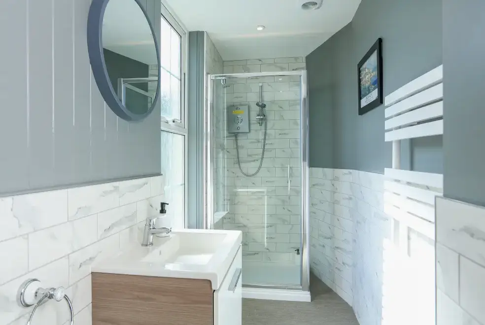 Shower room at Ferrystone