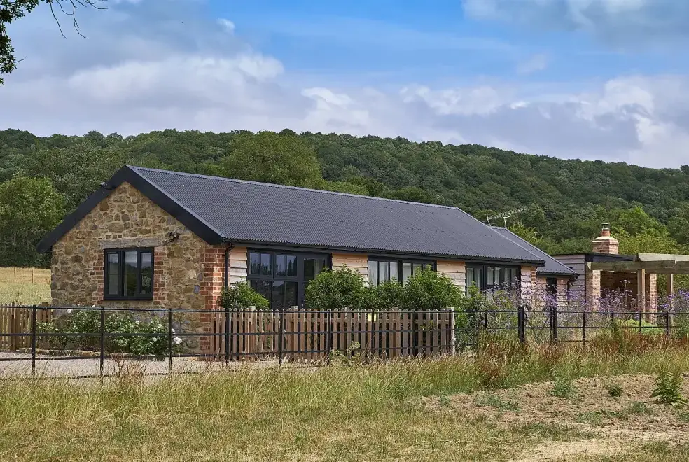 Field Barn sleeps 2, with a private Steam Room and AirCon!, from the outside