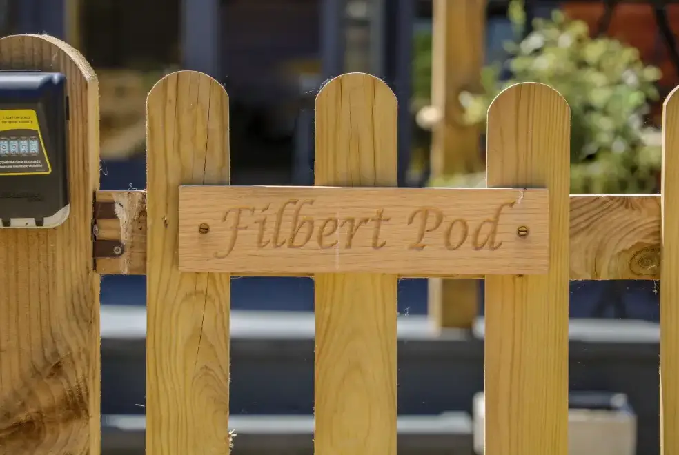Filbert Pod, from the outside
