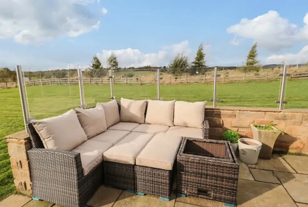 Garden furniture at Fontburn Farmhouse