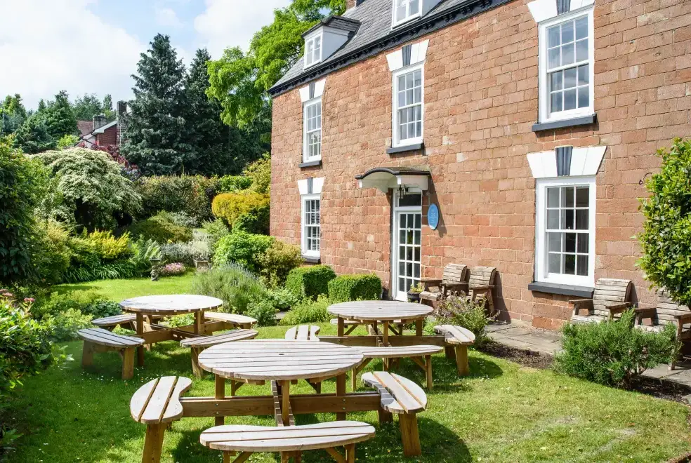 Garden furniture at Forest House