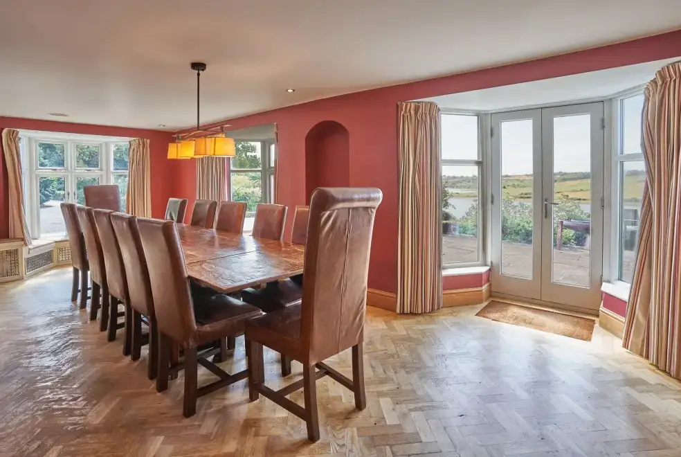 Dining room at Four Ashes (Stunning Water Views)