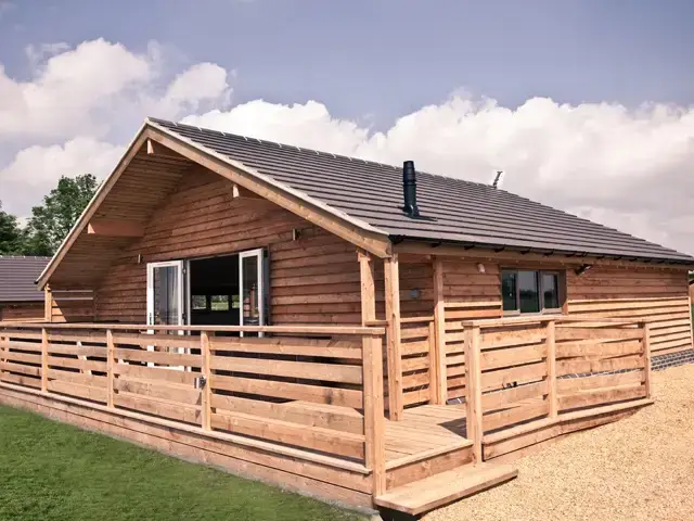 Fox Den - Fields End Water, from the outside