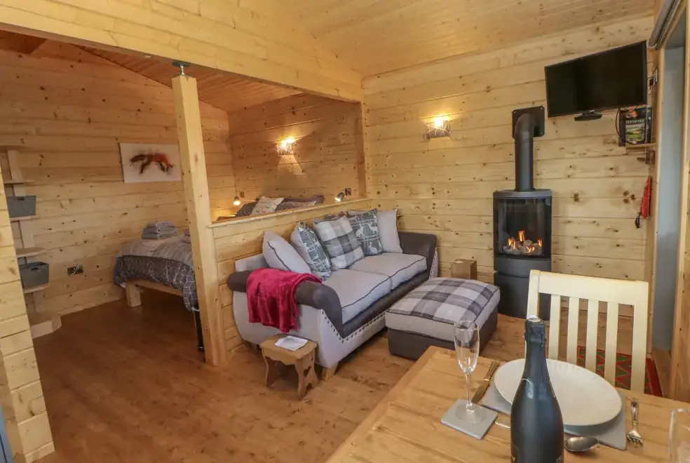 Open plan living area at Foxes Den