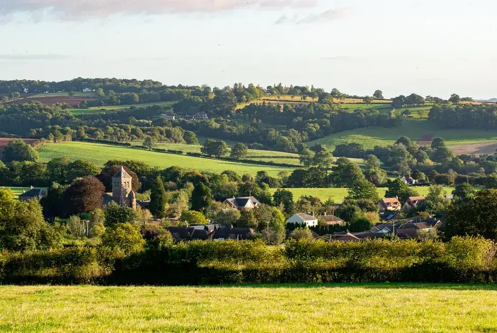Countryside views at Frith Green