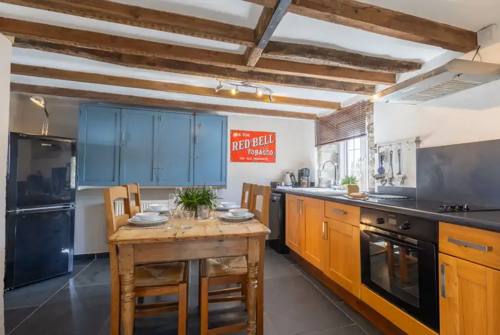 Farmhouse style kitchen at Fuschia Cottage