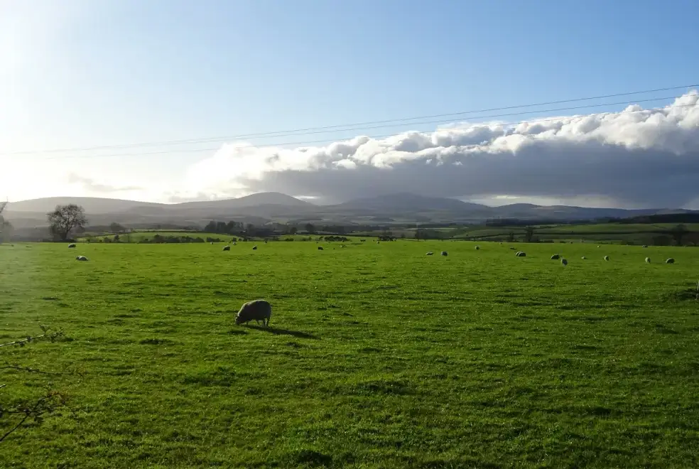 Countryside views at Gamekeeper's Holiday Cottage