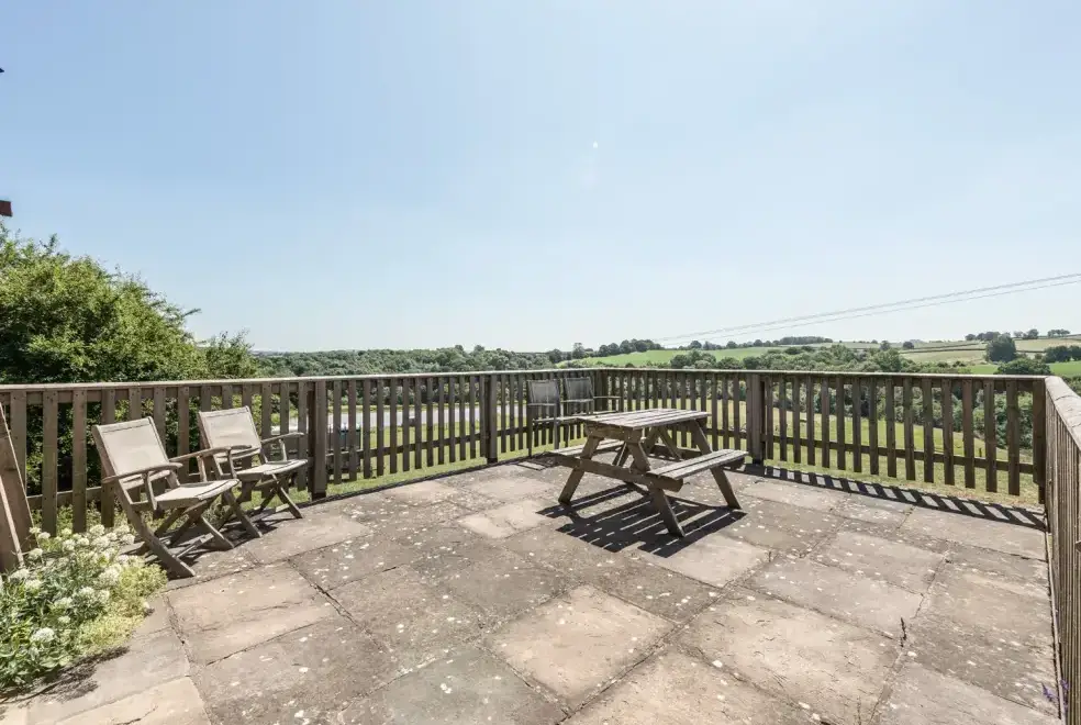 Decked area at Garden Barn