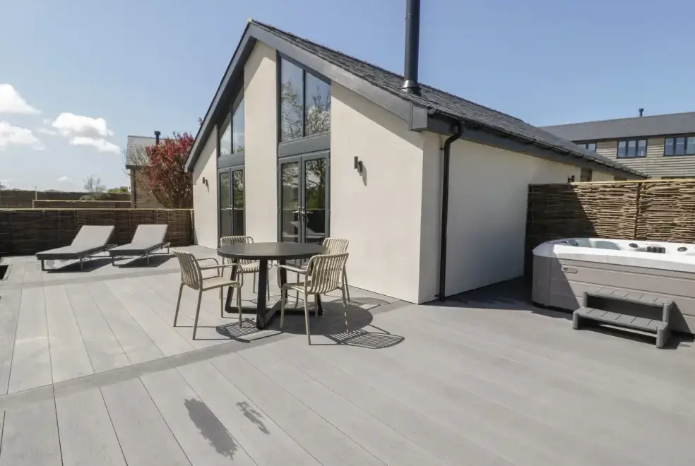 Decked area at Garden House