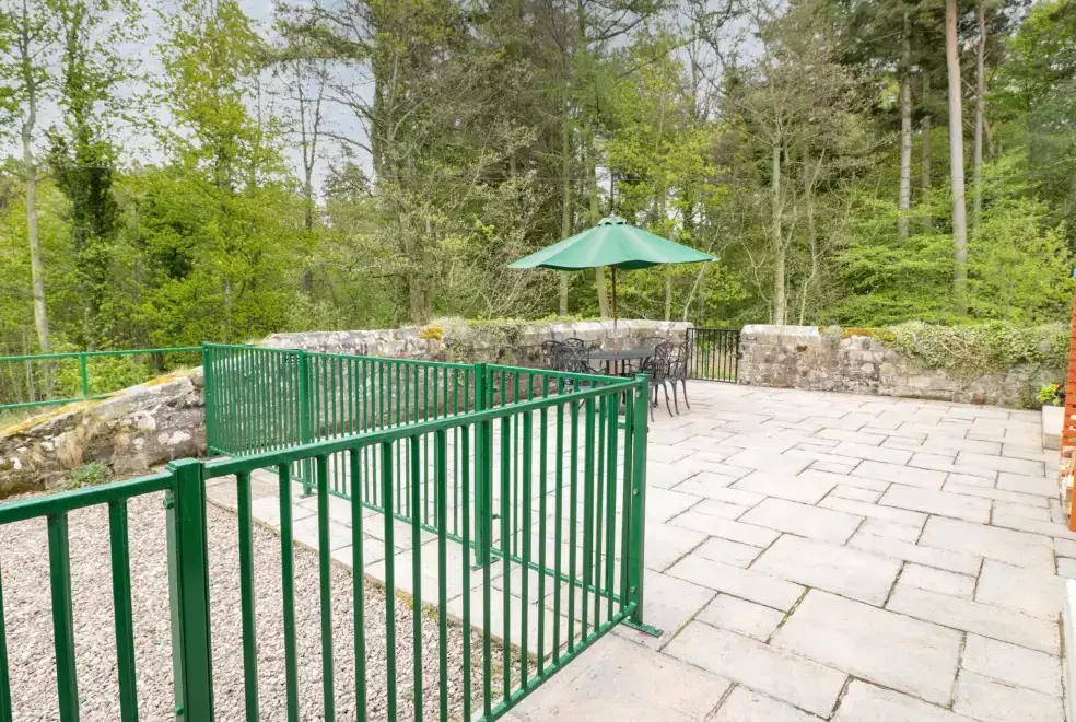 Patio area at Gardener's Country Cottage