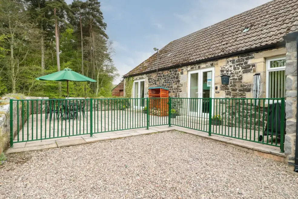 Patio area at Gardener's Country Cottage