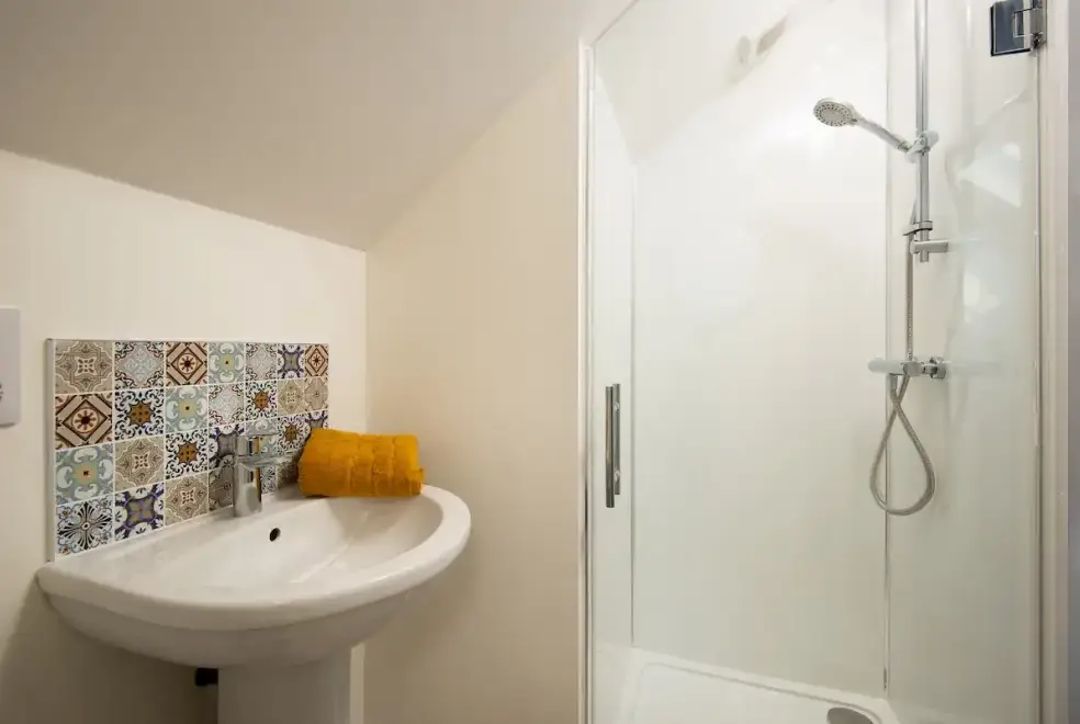 Shower room at Gardeners Cottage