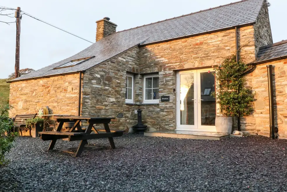 Garth Morthin Holiday Barn, near Snowdonia National Park, from the outside