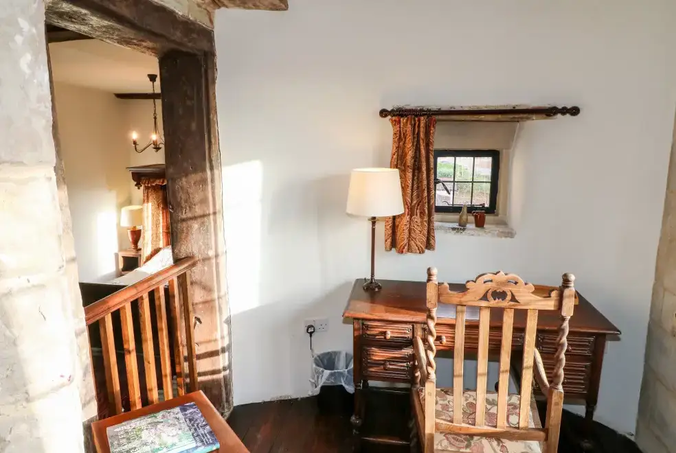 Desk area at Gatehouse Croft