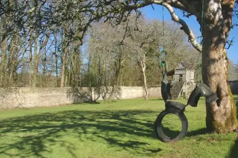 Children’s play area at Gatehouse West, Colmer Estate, Devon