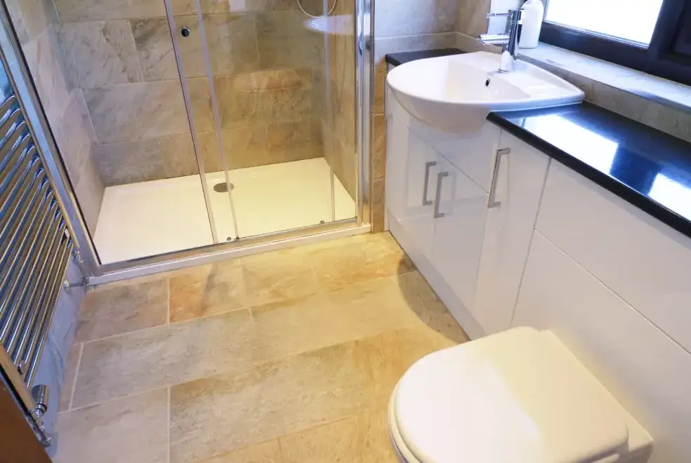 Shower room at Ghyll Bank House