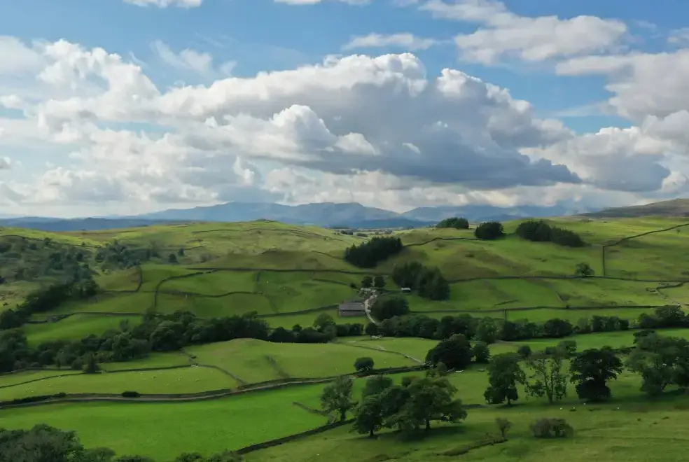 Countryside views at Ghyll Bank House