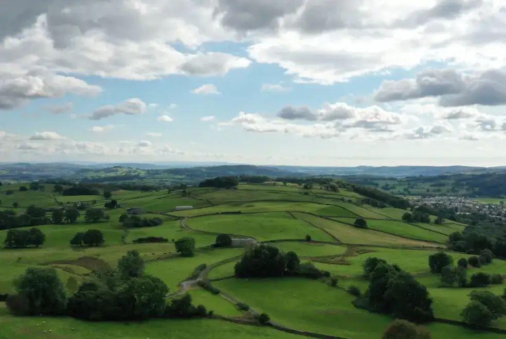 Countryside views at Ghyll Bank House