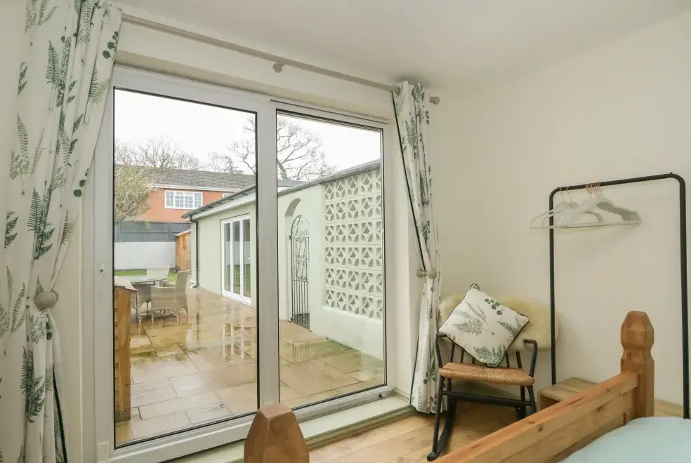 Patio area at Giggling Goose Cottage