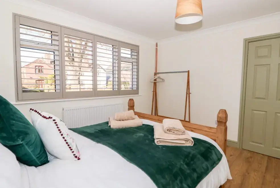 Bedroom at Giggling Goose Cottage