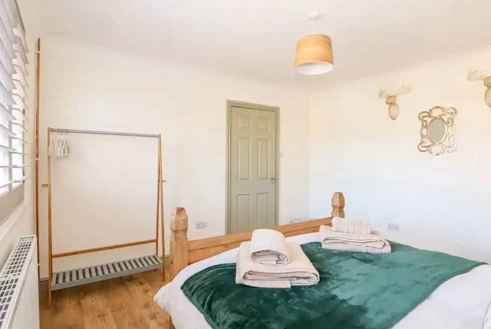 Bedroom at Giggling Goose Cottage