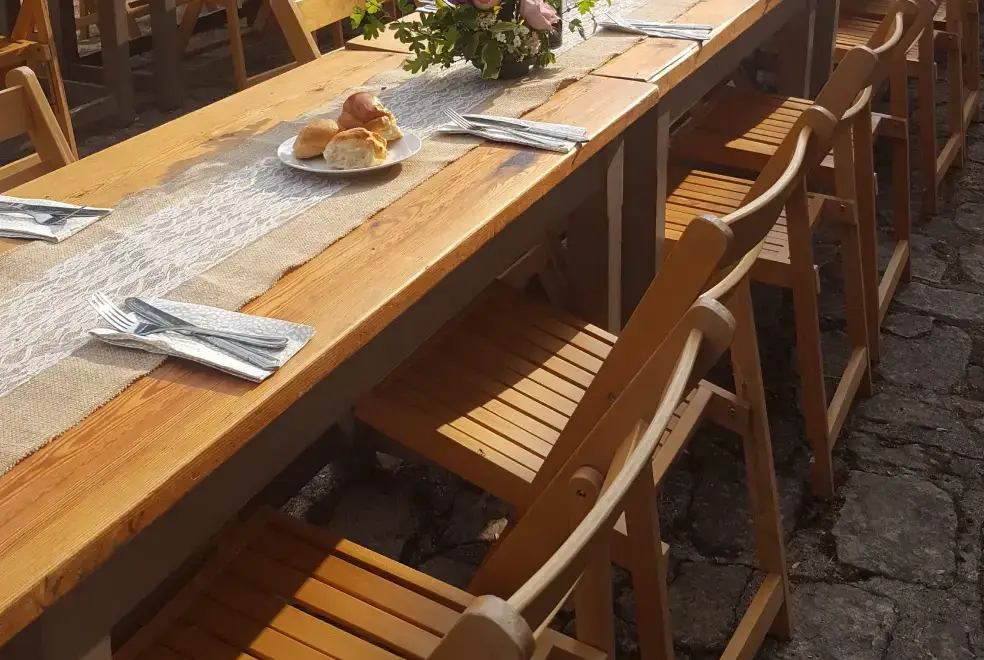 Outdoor games area at Glansevin Mansion