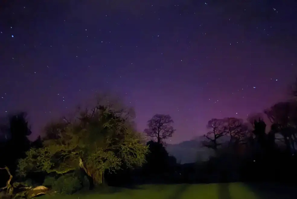 Countryside views at Glansevin Mansion