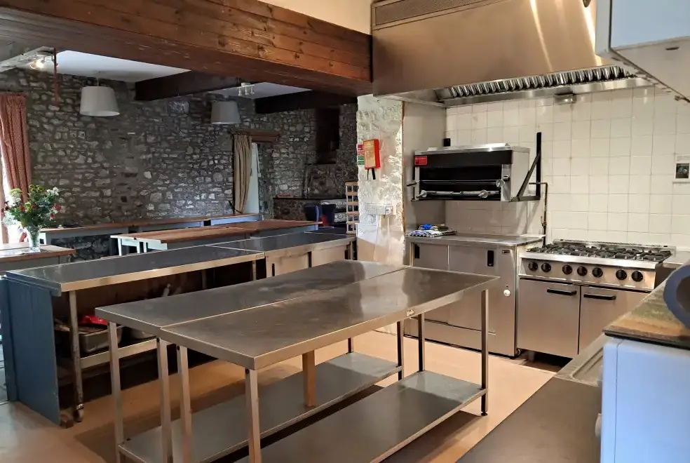 Farmhouse style kitchen at Glansevin Mansion