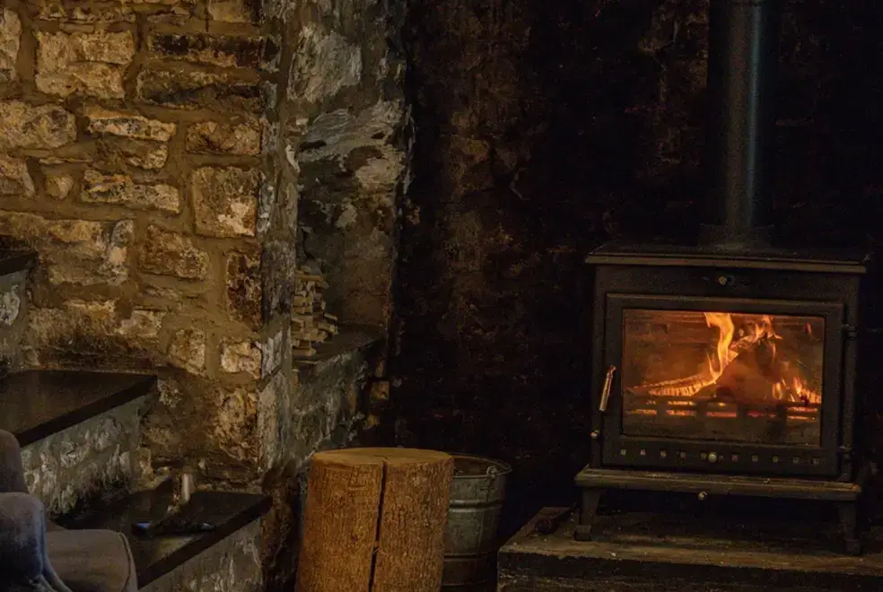 Firepit at Glansevin Mansion