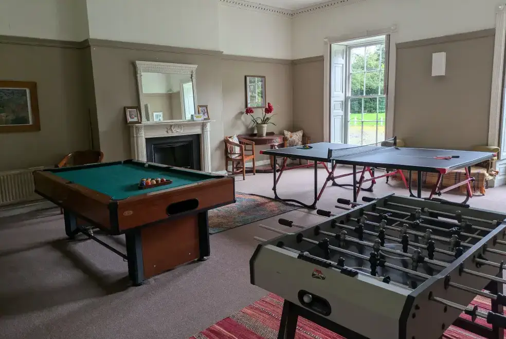 Games Room at Glansevin Mansion
