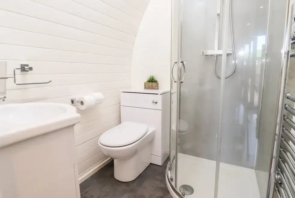 Shower room at Goose Pod