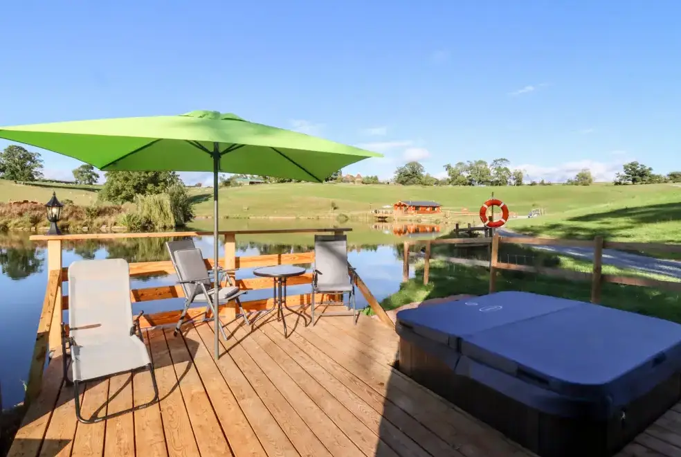 Decked area at Goose Pod