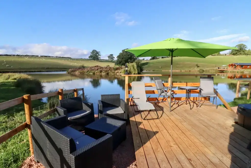 Decked area at Goose Pod