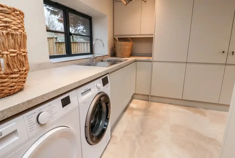 Utility room at Grange Barn