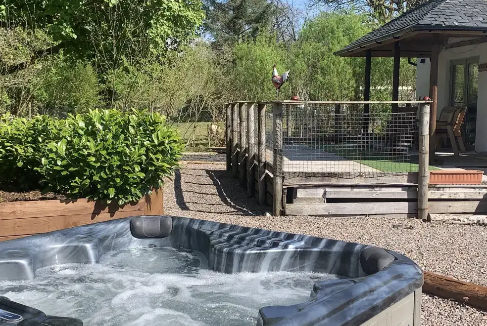 Private Hot Tub at Grant Cottage