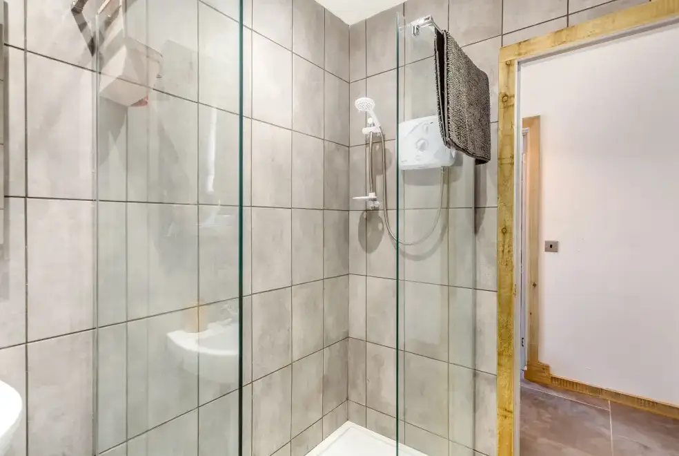 Shower room at Grant Cottage