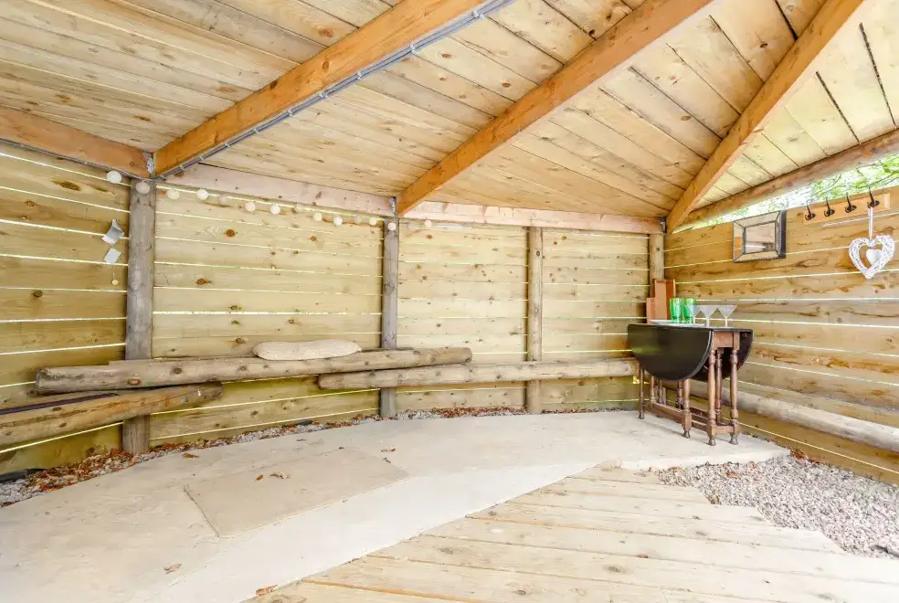 Decked area at Grant Cottage