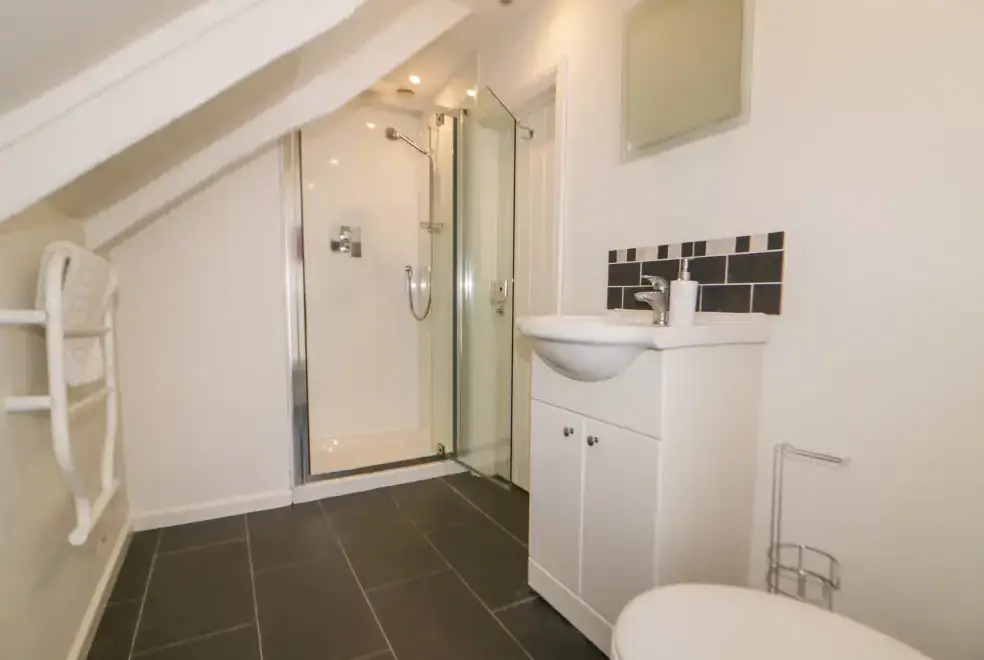 Shower room at Great Western Farmhouse