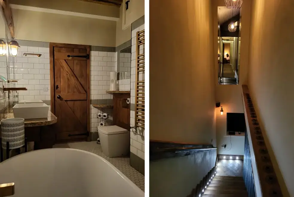 Ensuite bathroom at Green Barn