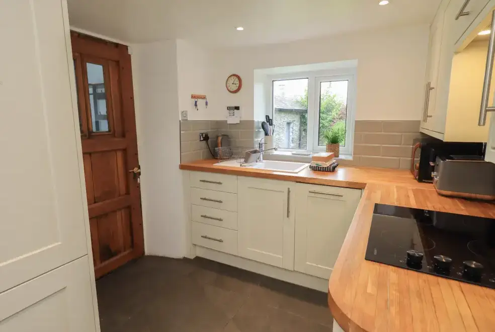 Well equipped kitchen at Green Stile Cottage