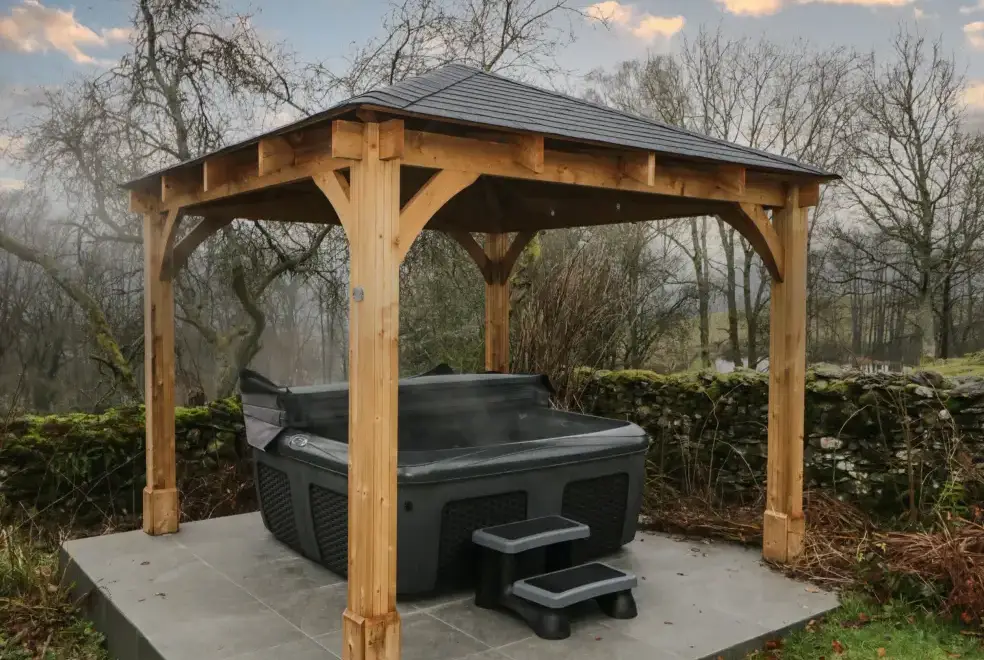 Private Hot Tub at Green Stile Cottage