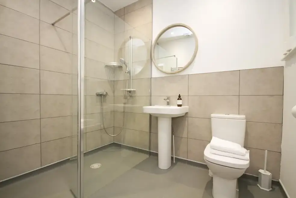 Shower room at Greens Norton House