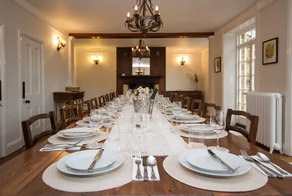 Dining room at Greens Norton House