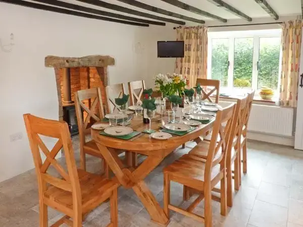 Dining room at Greenslades Rural Retreat, Exmoor National Park
