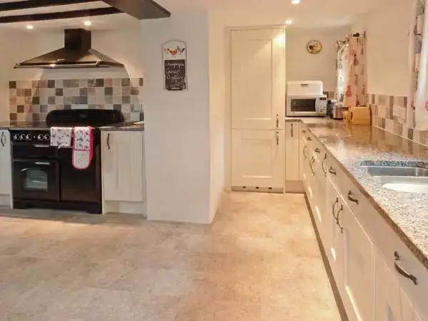 Farmhouse style kitchen at Greenslades Rural Retreat, Exmoor National Park